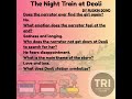 The Night Train at Deoli I SHORT QUESTION ANSWER I PART 3 I CLASS12 I SEMESTER 3 I WBCHSE #english