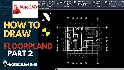 AutoCAD Floor Plan Tutorial for Beginners  Part 2  Walls |Windows |Doors & Furniture Layout