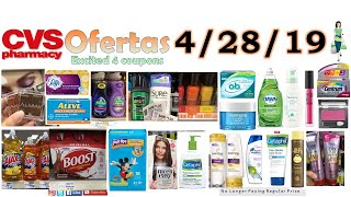 CVS 4\/28\/19 Mejores Ofertas (Brut, Aveeno, Pantene, Huggies, Aleve y mas)