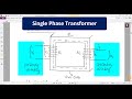 Single Phase Transformer