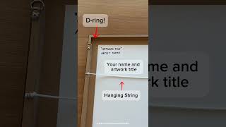 Framing Basics: D-Rings, Hanging String & Labeling Your Artwork