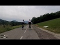 Cycling descent from Leschaux