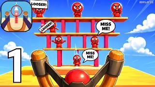 Slingshot Smash: Shooting Game - Gameplay Walkthrough Part 1 (iOS, Android) screenshot 1