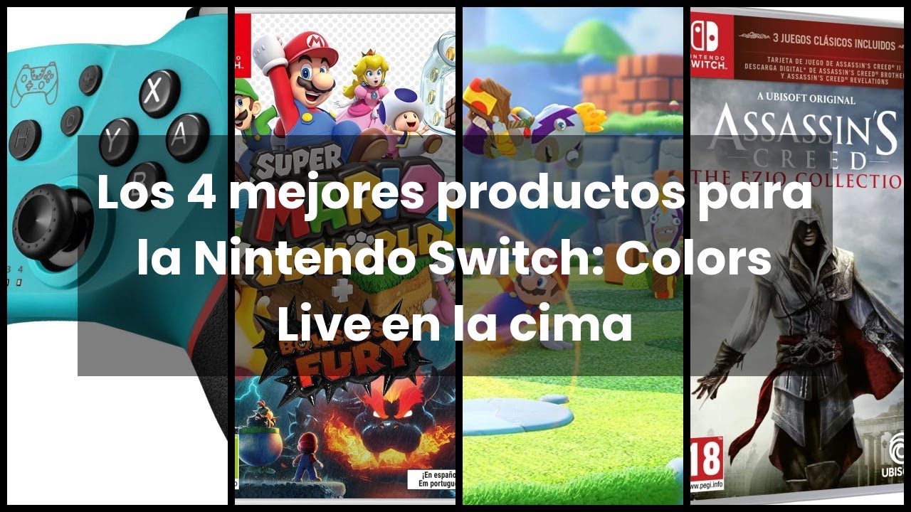 Colors live switch Los 4 mejores productos para la Nintendo Switch