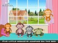 Edewcate english rhymes - Five Little Monkeys Jumping on the Bed