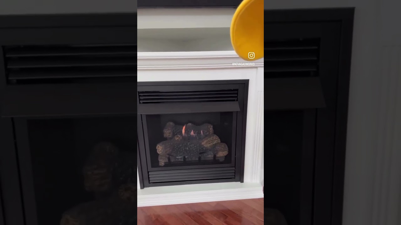 Before and After Gas Fireplace Installation in Reston, VA