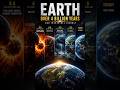 The incredible 4.5 billion year story of Earth — from molten chaos to life itself. #universe #space