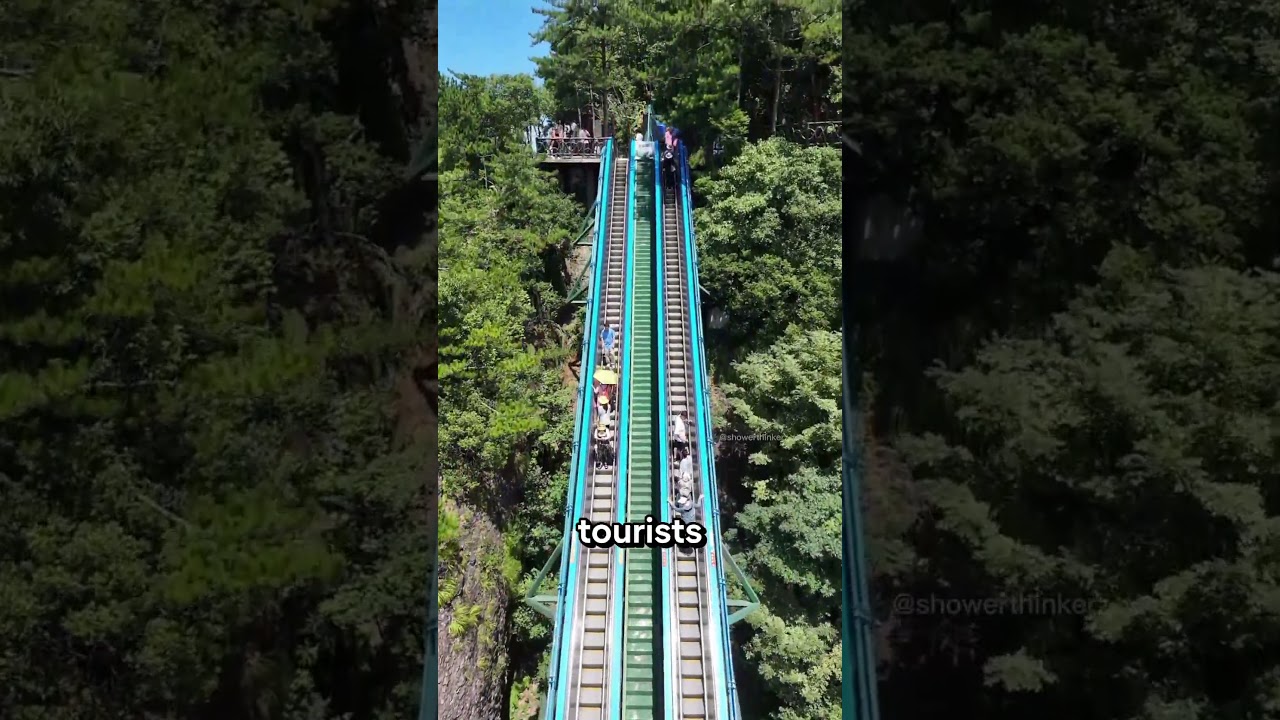 China Mountain Escalator‼️😱