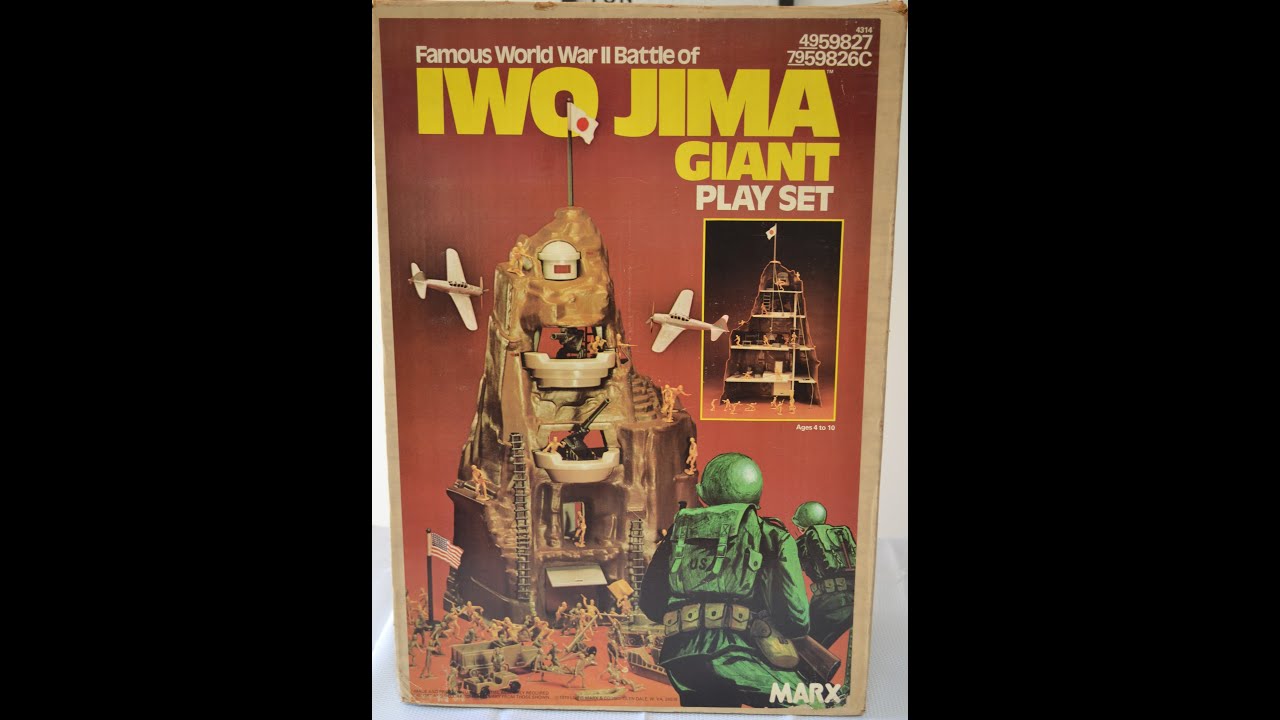 1979 Marx Iwo Jima GIANT Playset 4314 Mint and complete review YouTube