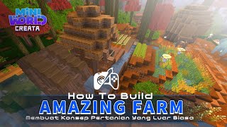 Tutorial - Mini World Creata | How to Build an Amazing Farm | It's So Easy