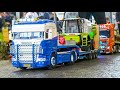 RC TRUCK GRAND HAULER CAR TRANSPORT, RC MERCEDES-BENZ TRUCK AROCS, RC LESU ET30H, RC HITACHI ZW370
