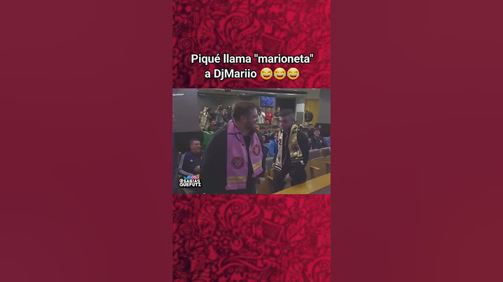 Piqué llama "marioneta" a DjMariio 😂👆 | #futbol #football #footballshorts #soccer