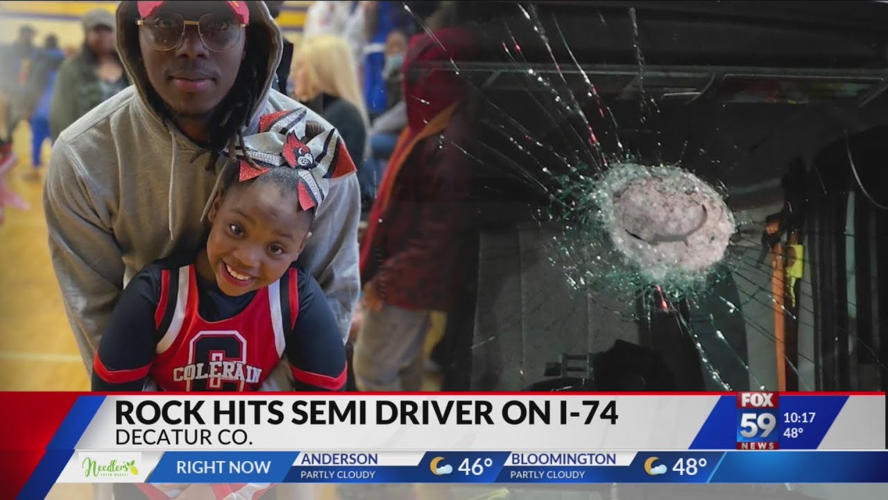 FedEx driver knocked unconscious after rock thrown at windshield while ...