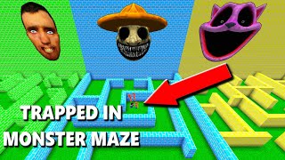 SURVIVAL IN MAZE WITH REAL SKIBIDI TOILET ZOONOMALY & CATNAP VS NOOB MINION IN MINECRAFT ANIMATIONS