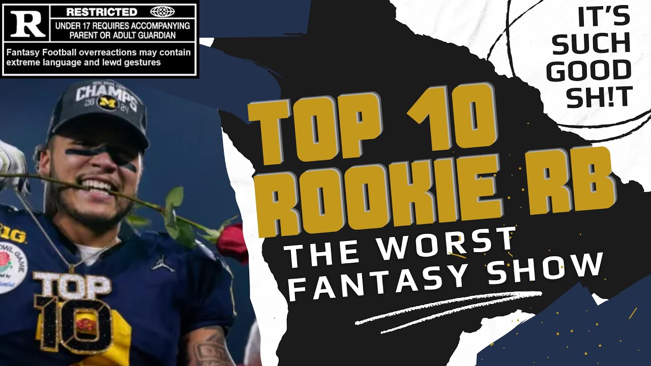 TOP 10 Rookie RB for Dynasty 2024 ft Jeremy Popielarz - The Worst ...