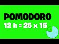⏳ Pomodoro de 12 Horas con 18 Sesiones: Productividad y Descanso 🍅 | ElTemporizador