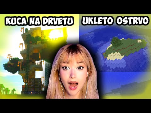 Ukleto ostrvo pa kuća na drvetu | Minecraft U Žutoj Boji #1