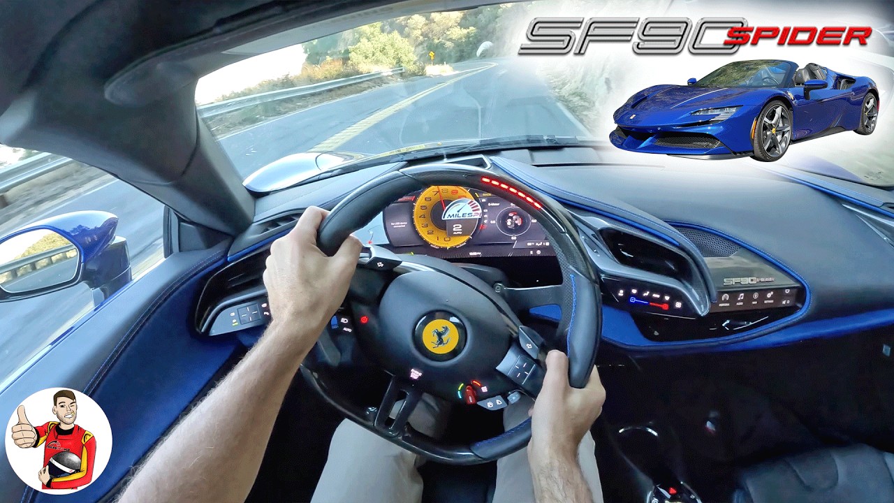 ⁣The Ferrari SF90 Spider is Seductively Fast + Smooth (POV Drive Review)