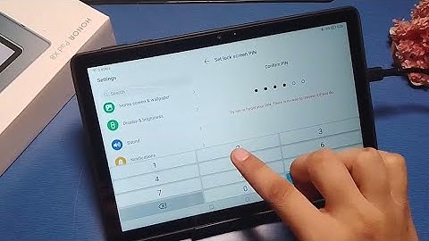 how to set screen password Honor pad X8,Honor pad screen lock settings