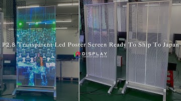 P2 8 Transparent Led Poster Screen