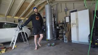How To Make A Punching Bag - Home Gym Project Walkthrough