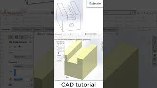 Solidworks basic quick tutorial: exercise 1#shorts