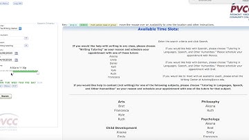 How to Schedule an Online Appointment at the Writing Center@PVCC