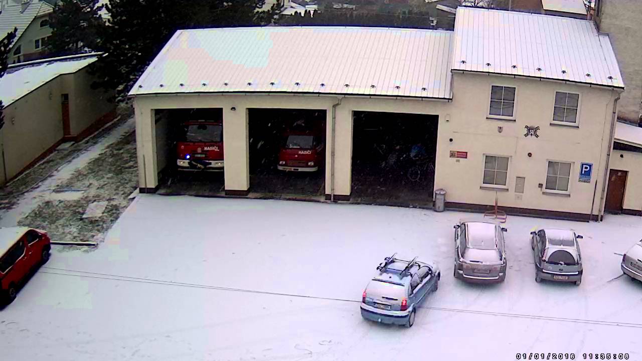 Výjezd jednotky SDH Kvasice 1.1.2015 k asistenci PČR na Lubné