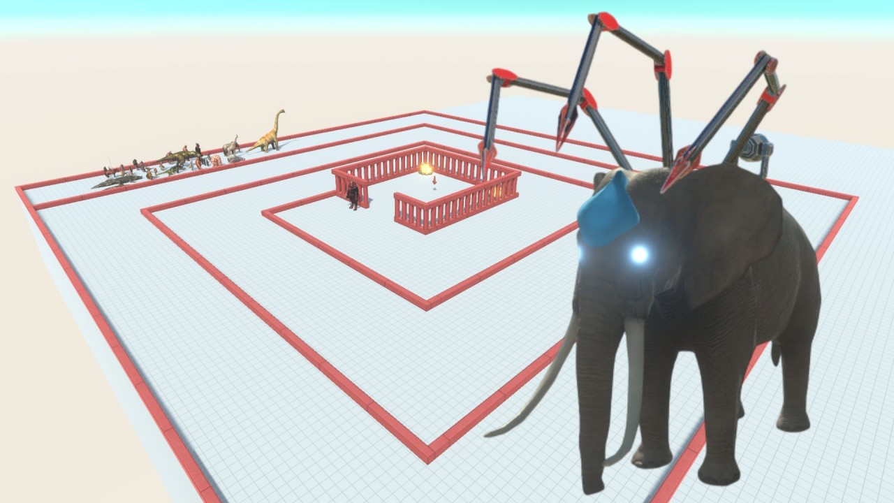 Escape from the Elephant Monster - The Last Survivor - ARBS #gameplay #arbs #dinosaur