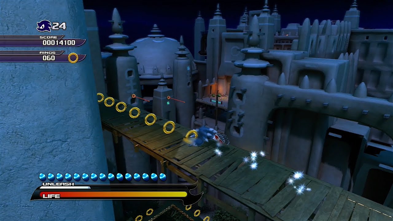 Sonic Unleashed 60FPS - Savannah Citadel Night Act 1 (S Rank)