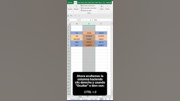 OCULTAR CELDAS en EXCEL 👀❌ #Shorts