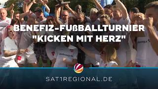 Promis gegen Ärzte: Benefiz-Turnier „Kicken mit Herz“ in Hamburg