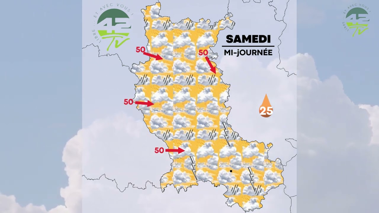 ⁣MÉTÉO LOIRE WEEK-END des 11 et 12 Avril 26