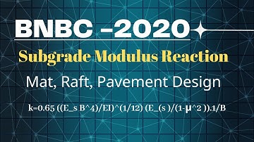 Modulus of Subgrade Reaction of Mat & Pavement - BNBC | Vesic