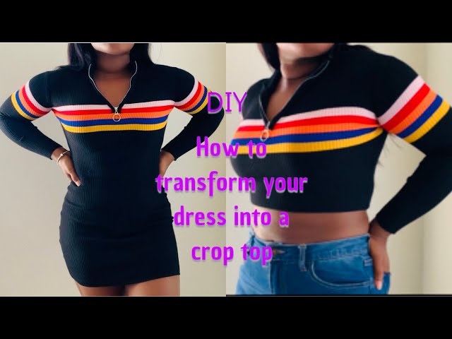 how to cut a dress into a crop top Transforming a Linen Dress into a Stylish Top