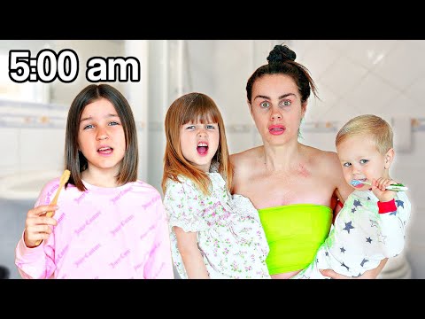 Family of 6 MORNING ROUTINE in NEW House! | Family Fizz