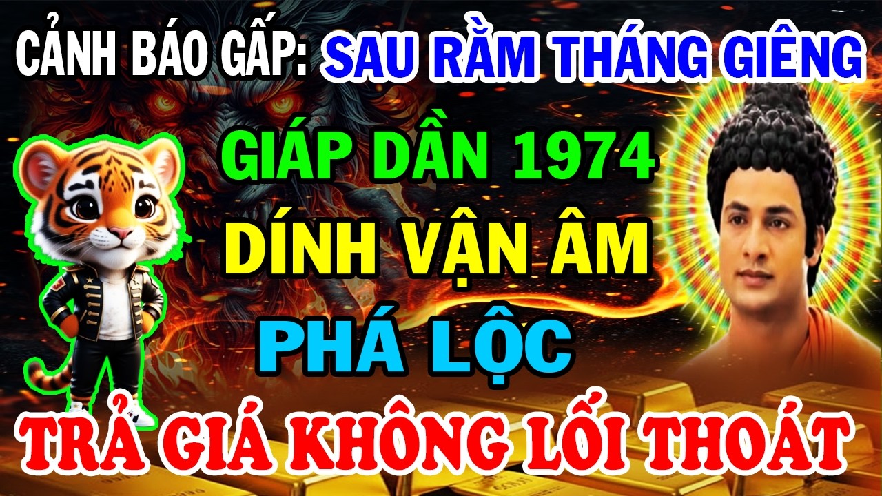 Cảnh Báo Gấp: Giáp Dần 1974 Sau Rằm Tháng Giêng Dính Vận Âm Phá Lộc, Trả Giá Không Lối Thoát