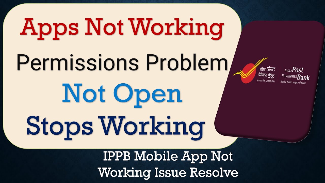 How To Fix IPPB Mobile App not working | Not Open | Space Issue ...