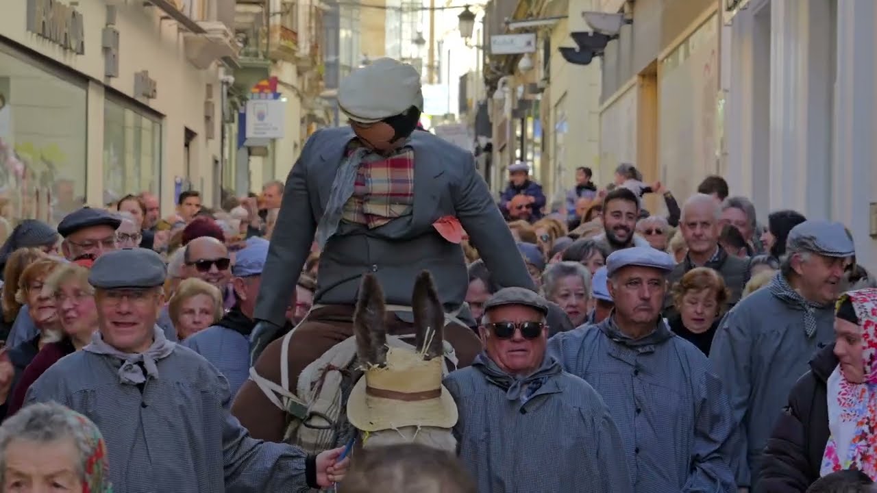 [4K] Fiesta de las Lavanderas y quema del pelele. Carnaval de Cáceres 2023