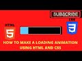 loading animation using html and css.