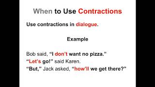 Contractions Lesson | English Grammar