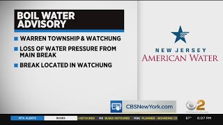 Boil water advisory issued for Warren Township, Watchung
