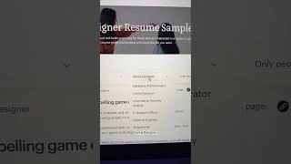 Game Developer Resume in 15s? Here's how...