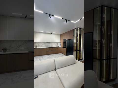 Современная кухня в декоре «Дуб Кассела Коричневый» ?Владимир #м2кухни #кухниподзаказ