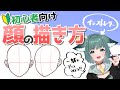 【#初心者】顔の描き方【#イラスト講座】