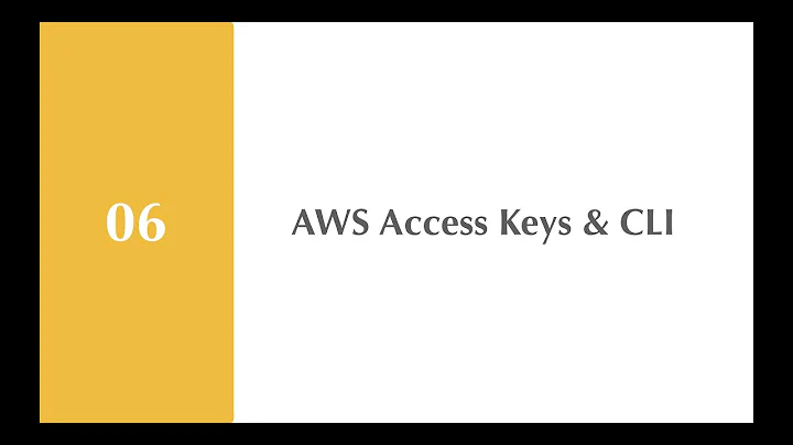 #06 AWS | How to get & configure access keys? | How to setup the AWS CLI