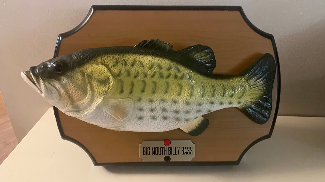 Gemmy Big Mouth Billy Bass, Poisson Animé Qui Chante (30 Cm), Occasion