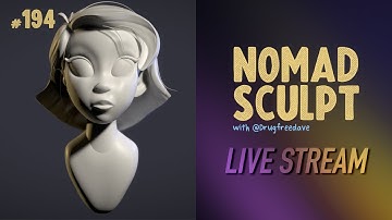 #192 -  Character Design in Nomad Sculpt (Green Girl 3)