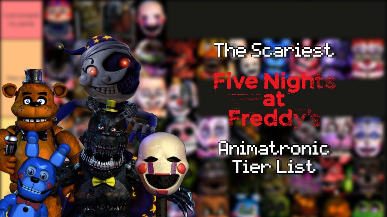 FNAF Ultimate Custom Night Tier List (Based on Animatronic AI  Difficulty!!!) 