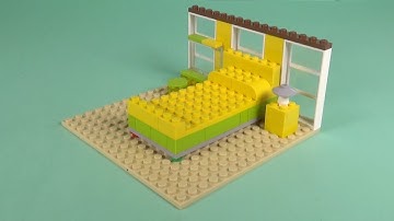 LEGO Bedroom (006) Building Instructions - LEGO Bricks How To Build - DIY